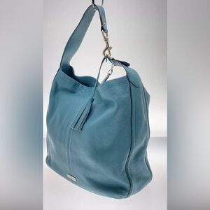 Pre-Owned Large Coach Avery F23309 Teal Baby Blue Hobo Purse